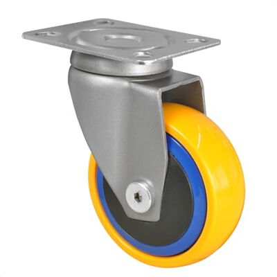 WAGNER Design 3C Ruota girevole/ruota di trasporto/ruota per mobili multicolore, battistrada morbido, diametro Ø 75 mm, cuscinetto a sfere, portata 75 kg WAGNER Design 3C Ruota girevole/ruota di trasporto/ruota per mobili multicolore, battistrada morbido, diametro Ø 75 mm, cuscinetto a sfere, portata 75 kg