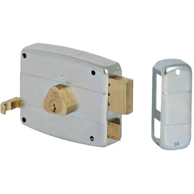 CISA Serratura per Porte in Ferro da Applicare 170179 Serratura Cancello Esterno in Acciaio Zincato con Cilindro e Tirante in ottone Entrata 60 Mano Destra CISA Serratura per Porte in Ferro da Applicare 170179 Serratura Cancello Esterno in Acciaio Zincato con Cilindro e Tirante in ottone Entrata 60 Mano Destra