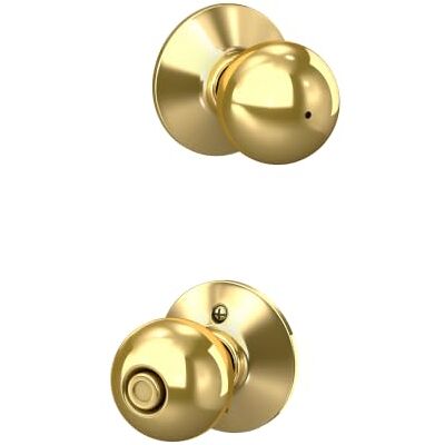 SCHLAGE Manopola Orbit, ottone brillante SCHLAGE Manopola Orbit, ottone brillante