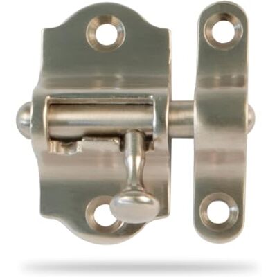 Amig Catenaccio Porta Modello 720 Ottone 50 mm Include Viti Ideale per Porte e Finestre Finitura: Cromato Opaco Amig Catenaccio Porta Modello 720 Ottone 50 mm Include Viti Ideale per Porte e Finestre Finitura: Cromato Opaco