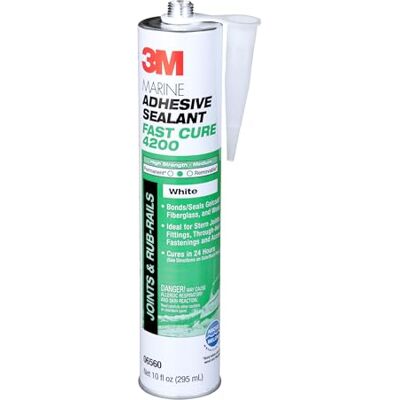 3M Sigillante adesivo marino Fast Cure 4200 (06560) – Semipermanente flessibile sigillante adesivo per barche e camper – bianco – 1/10 gallone 3M Sigillante adesivo marino Fast Cure 4200 (06560) – Semipermanente flessibile sigillante adesivo per barche e camper – bianco – 1/10 gallone
