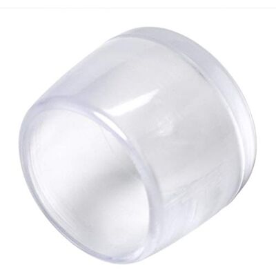 Adsamm ® / 100 x puntali avvolgenti esterni / trasparenti / Ø 15 16 mm / tondi / piedini in PVC per gambe di mobili tonde / puntali protettivi per arredi ® Quality Adsamm ® / 100 x puntali avvolgenti esterni / trasparenti / Ø 15 16 mm / tondi / piedini in PVC per gambe di mobili tonde / puntali protettivi per arredi ® Quality