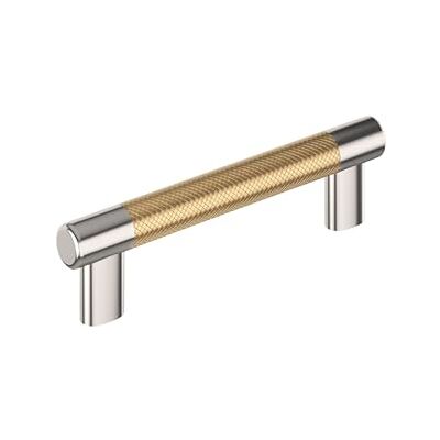 Amerock Esquire Maniglia per armadietto, in nichel lucidato/bronzo champagne, 128 mm Amerock Esquire Maniglia per armadietto, in nichel lucidato/bronzo champagne, 128 mm