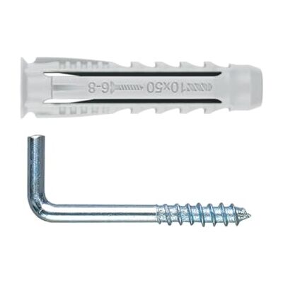 INDEX A PERFECT FIXING TASSELLI Set TN4 A + al RO (); con 4 Zone di spreizduebel, Nylon e dritta gancio a vite; zincato INDEX A PERFECT FIXING TASSELLI Set TN4 A + al RO (); con 4 Zone di spreizduebel, Nylon e dritta gancio a vite; zincato