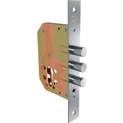 Amig Serratura Ausiliaria da Incasso per porte in legno Spostamento 20 mm e Ingresso: 50 mm. Senza maniglia Acciaio Cromato opaco Include viti Amig Serratura Ausiliaria da Incasso per porte in legno Spostamento 20 mm e Ingresso: 50 mm. Senza maniglia Acciaio Cromato opaco Include viti
