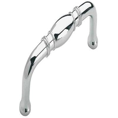 Amerock Maniglia per armadietto, cromo lucido, 76 mm, da centro a centro, Granby, confezione da 1, maniglia per cassetti, accessori per armadietti Amerock Maniglia per armadietto, cromo lucido, 76 mm, da centro a centro, Granby, confezione da 1, maniglia per cassetti, accessori per armadietti