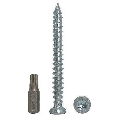 Marcopol Confezione da 50 pezzi in acciaio zincato 7,5 x 72 mm viti per telaio in calcestruzzo, viti per legno, testa Torx, vite per muratura, testa piatta (50, 7,5 x 72 mm) Marcopol Confezione da 50 pezzi in acciaio zincato 7,5 x 72 mm viti per telaio in calcestruzzo, viti per legno, testa Torx, vite per muratura, testa piatta (50, 7,5 x 72 mm)