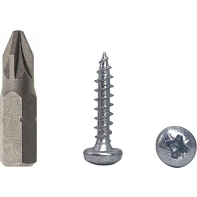 Marcopol Confezione da 100 viti per legno DIN 7981, in acciaio zincato, 4,0 x 20 mm, viti per truciolato con testa a torcia, vite universale Pozi-Drive (100, 4,0 x 20 mm) Marcopol Confezione da 100 viti per legno DIN 7981, in acciaio zincato, 4,0 x 20 mm, viti per truciolato con testa a torcia, vite universale Pozi-Drive (100, 4,0 x 20 mm)