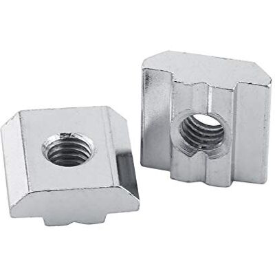 Hilitand Dadi In Nichel Con Testa a Martello Con Scanalatura a T Da 50 Pezzi, Dadi a T Scorrevoli In Acciaio Al Carbonio Standard Europeo, Raccordi In Alluminio (30Tipo-M6) Hilitand Dadi In Nichel Con Testa a Martello Con Scanalatura a T Da 50 Pezzi, Dadi a T Scorrevoli In Acciaio Al Carbonio Standard Europeo, Raccordi In Alluminio (30Tipo-M6)