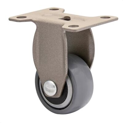 WAGNER Design 3C Ruota fissa/ruota da trasporto/ruota per mobili grigio, battistrada morbido, diametro Ø 25 mm, portata 12 kg WAGNER Design 3C Ruota fissa/ruota da trasporto/ruota per mobili grigio, battistrada morbido, diametro Ø 25 mm, portata 12 kg