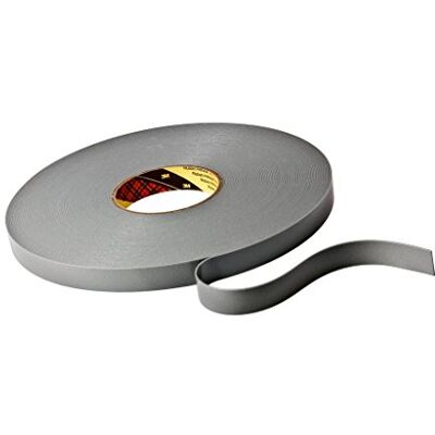 3M Nastro di Montaggio 4943 F, 19 mm X 33 m, 1.1 mm, Grigio, 4 Pezzi 3M Nastro di Montaggio 4943 F, 19 mm X 33 m, 1.1 mm, Grigio, 4 Pezzi