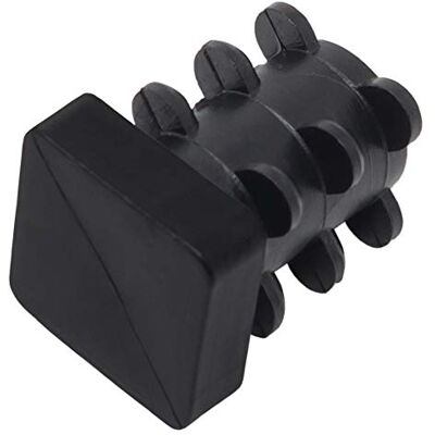 Adsamm ® / 4 x puntali alettati a incastro / neri / 12x12 14x14 mm / quadrati / piedini in polietilene per gambe di mobili in tubolare / puntali protettivi per arredi ® Quality Adsamm ® / 4 x puntali alettati a incastro / neri / 12x12 14x14 mm / quadrati / piedini in polietilene per gambe di mobili in tubolare / puntali protettivi per arredi ® Quality