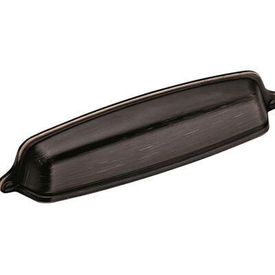Amerock Maniglia per cassetto, in bronzo lucidato ad olio, 128 mm, da centro a centro, statura, confezione da 10, maniglia per cassetti, per armadietti Amerock Maniglia per cassetto, in bronzo lucidato ad olio, 128 mm, da centro a centro, statura, confezione da 10, maniglia per cassetti, per armadietti