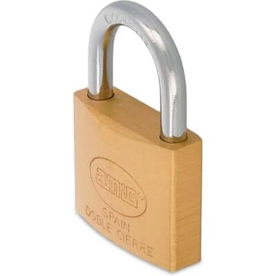 Amig Lucchetto di Sicurezza Include Chiavi Compatto e Resistente Arco in Acciaio Trattato 35 mm Ottone Opaco Amig Lucchetto di Sicurezza Include Chiavi Compatto e Resistente Arco in Acciaio Trattato 35 mm Ottone Opaco