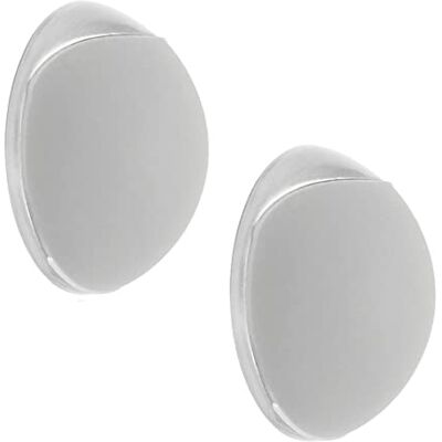 WAGNER Fermaporta AVVITARE o INCOLLARE Set da 2 pezzi Diametro Ø 20 x 8 mm I Fermaporte a muro I Corpo in zinco pressofuso con effetto inox, protezione paracolpi in gomma grigio WAGNER Fermaporta AVVITARE o INCOLLARE Set da 2 pezzi Diametro Ø 20 x 8 mm I Fermaporte a muro I Corpo in zinco pressofuso con effetto inox, protezione paracolpi in gomma grigio