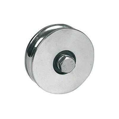 IBFM Ruota per cancelli 2 cuscinetti a sfera Gola Tonda ART. 363 in acciaio zincato in diametro 140 IBFM Ruota per cancelli 2 cuscinetti a sfera Gola Tonda ART. 363 in acciaio zincato in diametro 140