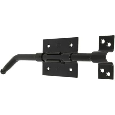 Amig Chiudiporta per Chiusura Automatica di Porte Catenaccio di Sicurezza per Chiusura Orizzontale Catenaccio in Acciaio Finitura Nera Dimensioni: 400 mm Include Viti Amig Chiudiporta per Chiusura Automatica di Porte Catenaccio di Sicurezza per Chiusura Orizzontale Catenaccio in Acciaio Finitura Nera Dimensioni: 400 mm Include Viti