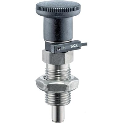 Halder Bullone di bloccaggio, con sensore/con pulsante, senza bloccaggio, d1 = 10 mm/d2 = M16 x 1,5 / l2 min.= 12 mm Halder Bullone di bloccaggio, con sensore/con pulsante, senza bloccaggio, d1 = 10 mm/d2 = M16 x 1,5 / l2 min.= 12 mm