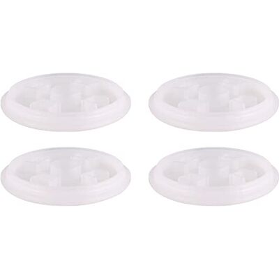 WAGNER QuickClick Feltrini per mobili TENO System, set da 4 pezzi, diametro 50 mm, sostituibili, in plastica per gambe mobili TENO Ø 60 mm, prodotto in Germania WAGNER QuickClick Feltrini per mobili TENO System, set da 4 pezzi, diametro 50 mm, sostituibili, in plastica per gambe mobili TENO Ø 60 mm, prodotto in Germania