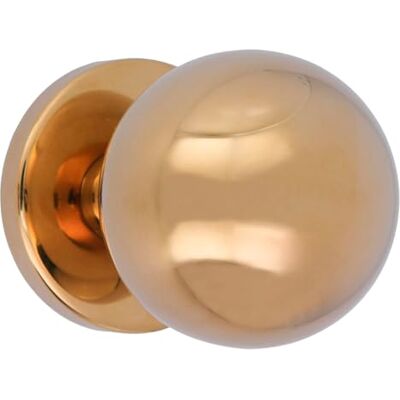 Amig Pomello per porta Realizzato in acciaio inossidabile Maniglia: Ø70 mm D'oro Resistente allo sfregamento, alla ruggine e alla corrosione Amig Pomello per porta Realizzato in acciaio inossidabile Maniglia: Ø70 mm D'oro Resistente allo sfregamento, alla ruggine e alla corrosione
