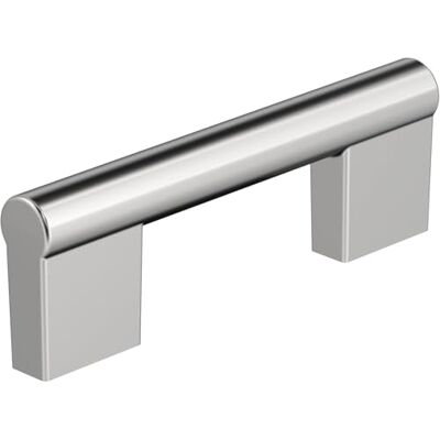 Amerock Versa Maniglia per armadietto, 76 mm, in cromo lucido Amerock Versa Maniglia per armadietto, 76 mm, in cromo lucido