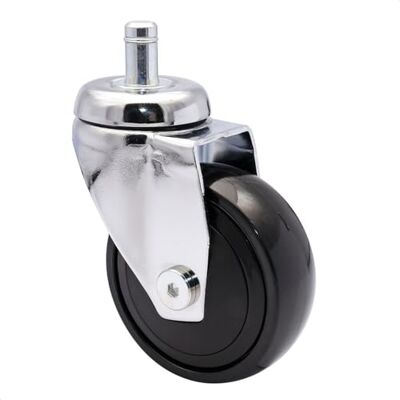 WAGNER Ruota girevole ultra-turnable 360° 3C ruota da trasporto/ruota per mobili cromata, superficie di scorrimento morbida, con perno 11 x 22 mm, diametro Ø 75 mm, portata 75 kg WAGNER Ruota girevole ultra-turnable 360° 3C ruota da trasporto/ruota per mobili cromata, superficie di scorrimento morbida, con perno 11 x 22 mm, diametro Ø 75 mm, portata 75 kg