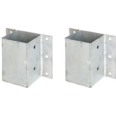 Alberts GAH- 208738 Supporti per pali a L e U o muri, da avvitare, zincati a caldo, 91 x 91 mm, set da 2 pezzi Alberts GAH- 208738 Supporti per pali a L e U o muri, da avvitare, zincati a caldo, 91 x 91 mm, set da 2 pezzi