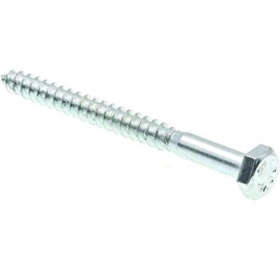 PRiME – vite bullone esagonale, testa esagonale, 1/4 in x 3 in, acciaio zincato, confezione da 100 PRiME – vite bullone esagonale, testa esagonale, 1/4 in x 3 in, acciaio zincato, confezione da 100