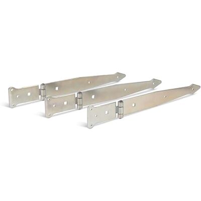 Alberts Gancio per lancio, con perno rivettato, zincato, passivato con strato spesso, nastro 300 x 45 mm, cerniera 101 x 63 mm, set da 3 Alberts Gancio per lancio, con perno rivettato, zincato, passivato con strato spesso, nastro 300 x 45 mm, cerniera 101 x 63 mm, set da 3