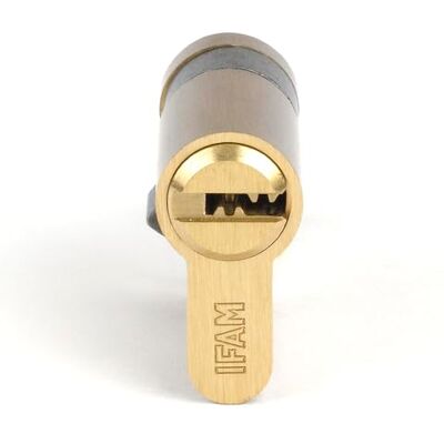 Ifam Cylinder Start STR1030L, serratura di sicurezza cilindrica, in ottone, 10 x 30 mm, con 5 chiavi di sicurezza in acciaio nichelato, cilindro profilato europeo, serrature interne ed esterne Ifam Cylinder Start STR1030L, serratura di sicurezza cilindrica, in ottone, 10 x 30 mm, con 5 chiavi di sicurezza in acciaio nichelato, cilindro profilato europeo, serrature interne ed esterne