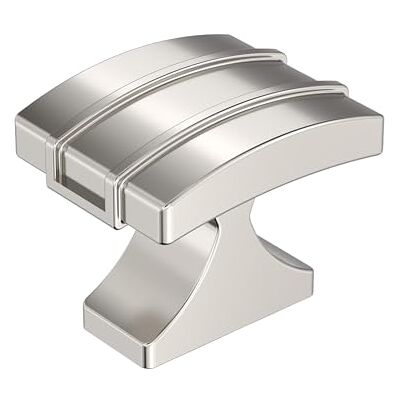 Amerock Davenport, , pomello per armadio in nichel lucido, lunghezza 38 mm, per armadietti da cucina, ferramenta per mobili, maniglia per cassetti Amerock Davenport, , pomello per armadio in nichel lucido, lunghezza 38 mm, per armadietti da cucina, ferramenta per mobili, maniglia per cassetti