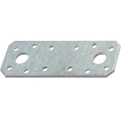 Alberts Connettore Piatto, Argento Alberts Connettore Piatto, Argento