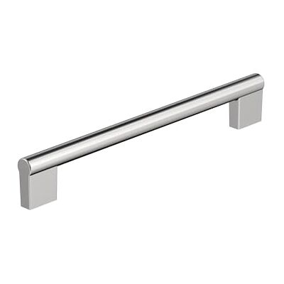 Amerock Versa Maniglia per armadietto, in cromo lucido, 192 mm, da centro a centro Amerock Versa Maniglia per armadietto, in cromo lucido, 192 mm, da centro a centro