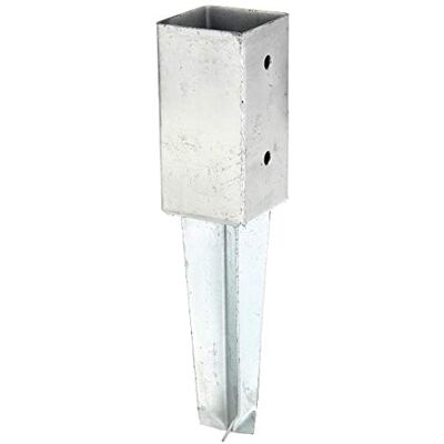 Alberts Porta palo per pali quadrati in legno, da piantare zincato a caldo 71 x 71 mm Alberts Porta palo per pali quadrati in legno, da piantare zincato a caldo 71 x 71 mm