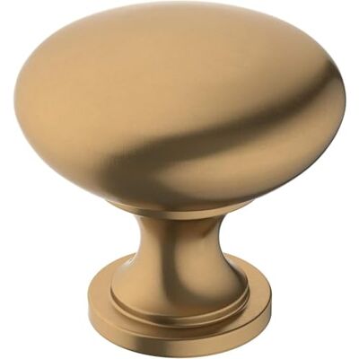 Amerock Pomello per armadietto, bronzo champagne, diametro 32 mm, Edona, confezione da 1, pomello per cassetti, hardware per armadietti Amerock Pomello per armadietto, bronzo champagne, diametro 32 mm, Edona, confezione da 1, pomello per cassetti, hardware per armadietti