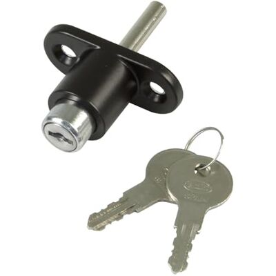 Amig Serratura di sicurezza per finestre scorrevoli Mod.45 Chiusura di sovrapposizione con 2 chiavi + tirafondi per l'installazione in acciaio rifinito in nero Dimensioni: 53 x 23 mm Amig Serratura di sicurezza per finestre scorrevoli Mod.45 Chiusura di sovrapposizione con 2 chiavi + tirafondi per l'installazione in acciaio rifinito in nero Dimensioni: 53 x 23 mm