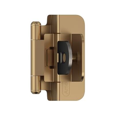 Amerock Cerniera per armadio Inserto doppio smontabile da 3/8 pollici (10 mm) Bronzo champagne Cerniera per porta armadio da cucina 1 paio/2 confezione Hardware funzionale Amerock Cerniera per armadio Inserto doppio smontabile da 3/8 pollici (10 mm) Bronzo champagne Cerniera per porta armadio da cucina 1 paio/2 confezione Hardware funzionale