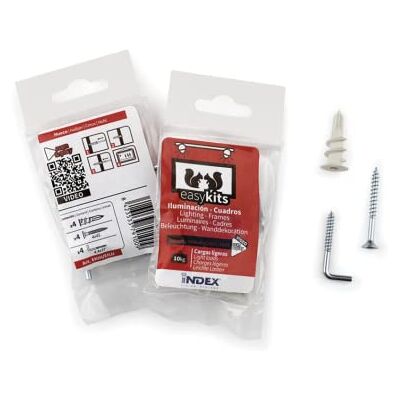 INDEX A PERFECT FIXING TASSELLI Set easykit composto da: cartongesso tapla (nylon) + Viti truciolari (4,0 X 45, zincato giallo) + RAMPINO a vite (4,4 X 37, zincato) Carico Fino a 10 kg, 4 pezzi INDEX A PERFECT FIXING TASSELLI Set easykit composto da: cartongesso tapla (nylon) + Viti truciolari (4,0 X 45, zincato giallo) + RAMPINO a vite (4,4 X 37, zincato) Carico Fino a 10 kg, 4 pezzi