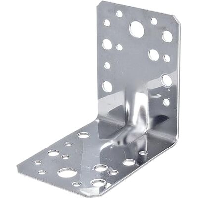 Alberts Connettore angolare per carichi pesanti, in acciaio inox, 90 x 90 x 65 mm Alberts Connettore angolare per carichi pesanti, in acciaio inox, 90 x 90 x 65 mm
