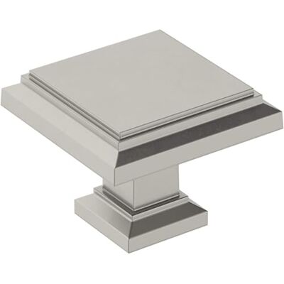 Amerock Pomello per armadio nichel satinato Lunghezza 32 mm Nomina 1 confezione Pomello per cassetti Hardware per armadietti Amerock Pomello per armadio nichel satinato Lunghezza 32 mm Nomina 1 confezione Pomello per cassetti Hardware per armadietti