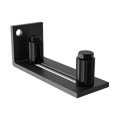 Amig Guida inferiore doppia porta scorrevole Fino a 55 mm Doppio rullo nylon silenzioso Stabilità rinforzata Acciaio nero resistente Mod. Amig Guida inferiore doppia porta scorrevole Fino a 55 mm Doppio rullo nylon silenzioso Stabilità rinforzata Acciaio nero resistente Mod.