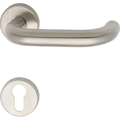 Grundmann GEOS 1754/D6K Set Maniglie in Acciaio Inox - Maniglia per Porta Grundmann GEOS 1754/D6K Set Maniglie in Acciaio Inox - Maniglia per Porta