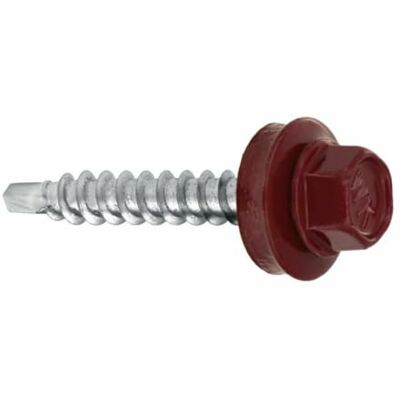 KLIMAS Viti per lamiera trapezoidale con disco di tenuta EPDM per sottostrutture in legno (RAL3005 – rosso vino, 4,8 х 25 mm (250 pezzi) KLIMAS Viti per lamiera trapezoidale con disco di tenuta EPDM per sottostrutture in legno (RAL3005 – rosso vino, 4,8 х 25 mm (250 pezzi)