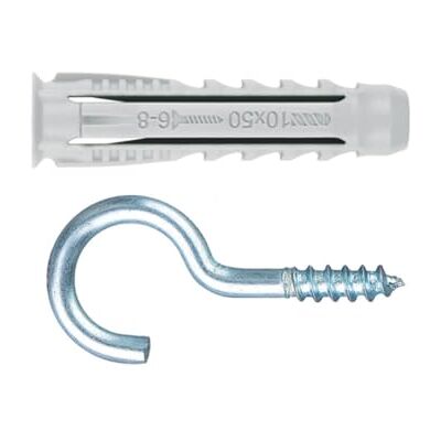 UNBRANDED - Ancorante nylon con fibbia aperta - 5x25 - Nylon anchor UNBRANDED - Ancorante nylon con fibbia aperta - 5x25 - Nylon anchor