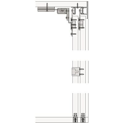 HAWA - combino 35 H - 2 porte - hardware porte scorrevoli HAWA - combino 35 H - 2 porte - hardware porte scorrevoli