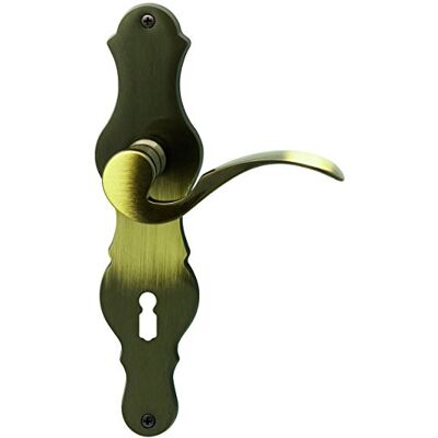 Alpertec Easy burchenal LS ottone brunito per stanza porte pulsante set maniglia porta guarnizioni, Alpertec Easy burchenal LS ottone brunito per stanza porte pulsante set maniglia porta guarnizioni,