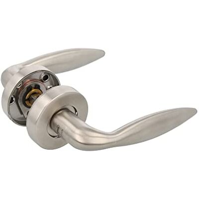 Amig Set di maniglie con rosetta per porte Mod. 113 x 25 mm Quadretto da 8 mm Design elegante e semplice Acciaio inossidabile 18/8 argento opaco Amig Set di maniglie con rosetta per porte Mod. 113 x 25 mm Quadretto da 8 mm Design elegante e semplice Acciaio inossidabile 18/8 argento opaco