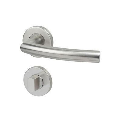 Yale Isabelle Maniglia con Rosetta per Bagno, Modello , Acciaio Inox 304, Satinato, Regolabile, per Porte da Bagno, Facile Installazione Yale Isabelle Maniglia con Rosetta per Bagno, Modello , Acciaio Inox 304, Satinato, Regolabile, per Porte da Bagno, Facile Installazione