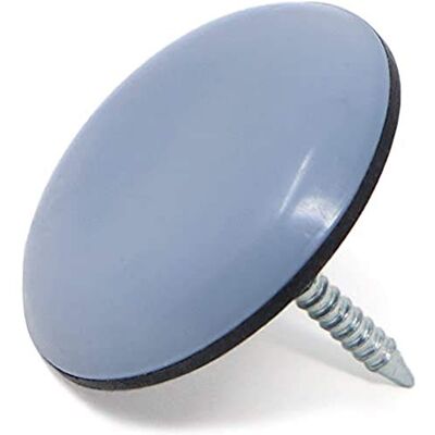 Adsamm ® / 100 x scivoli in PTFE con chiodo / grigio azzurri / Ø 25 mm / tondi / pad in PTFE e gomma con chiodo / piedini protettivi per arredi ® Quality Adsamm ® / 100 x scivoli in PTFE con chiodo / grigio azzurri / Ø 25 mm / tondi / pad in PTFE e gomma con chiodo / piedini protettivi per arredi ® Quality