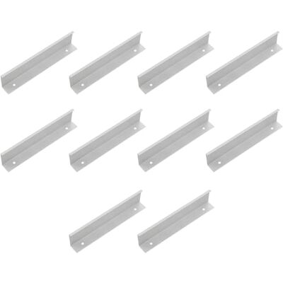Amig Confezione da 10 Maniglie per mobili 160 Mm Colore Anodizzato Argento Realizzato in Alluminio Per cassetti e armadi Mod. Amig Confezione da 10 Maniglie per mobili 160 Mm Colore Anodizzato Argento Realizzato in Alluminio Per cassetti e armadi Mod.
